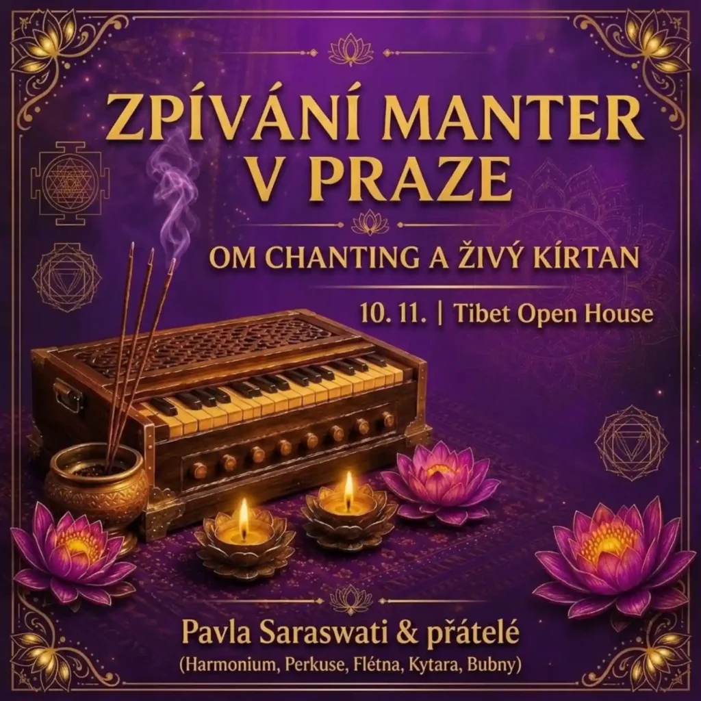 Zpívání manter v Praze – OM Chanting a živý kírtan s Pavlou Saraswati a přáteli (10. 11. 2026, Tibet Open House)