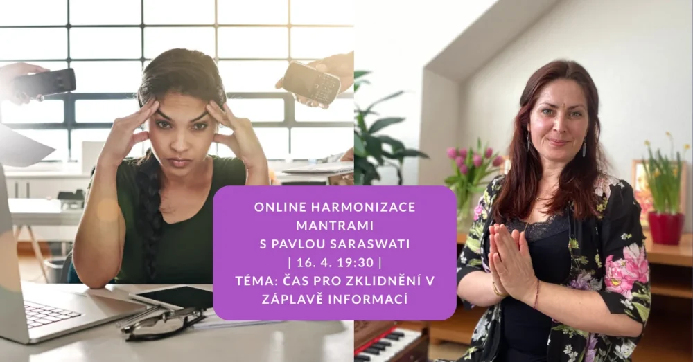 zažijte harmonizaci prostřednictvím zvuku harmonia a manter, nástroj proti zahlcení